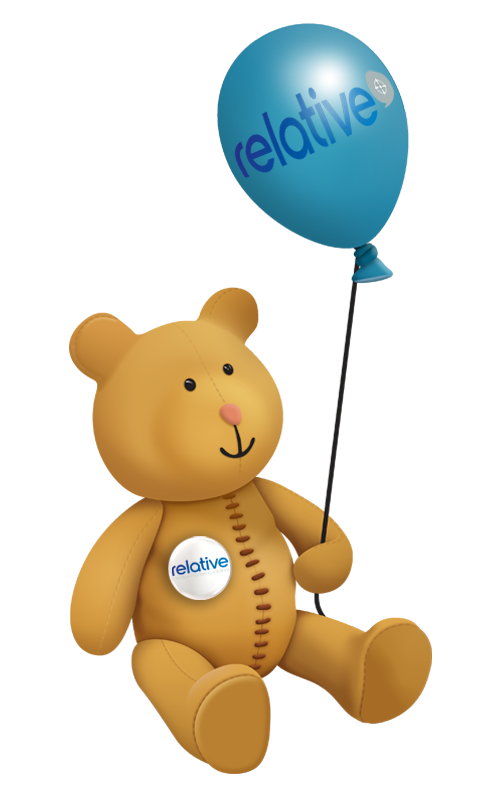 Stanley with Relative balloon